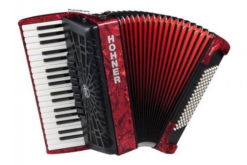 Hohner Bravo III 96 accordion (red)