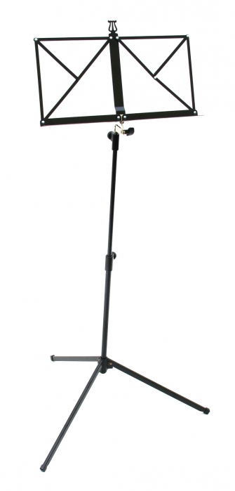 K&M 100/1 music stand, foldable, black + uni tool