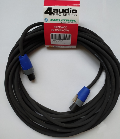 4Audio LS2250 10m speaker cable 2x2,5mm, Speakon