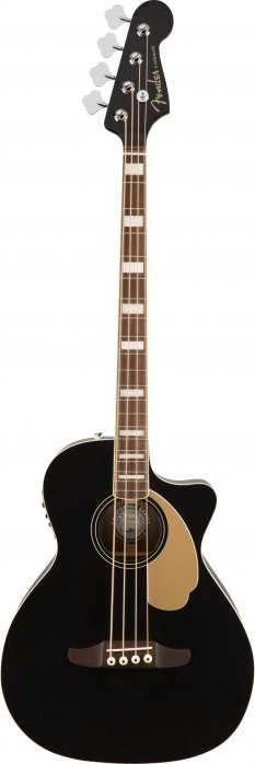 Fender Kingman Bass V2 Black electric coustic bass guitar