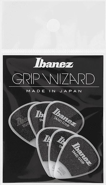 Ibanez PPA14MSG-WH Grip Wizard Series Sand Grip guitar picks, 6 pcs.