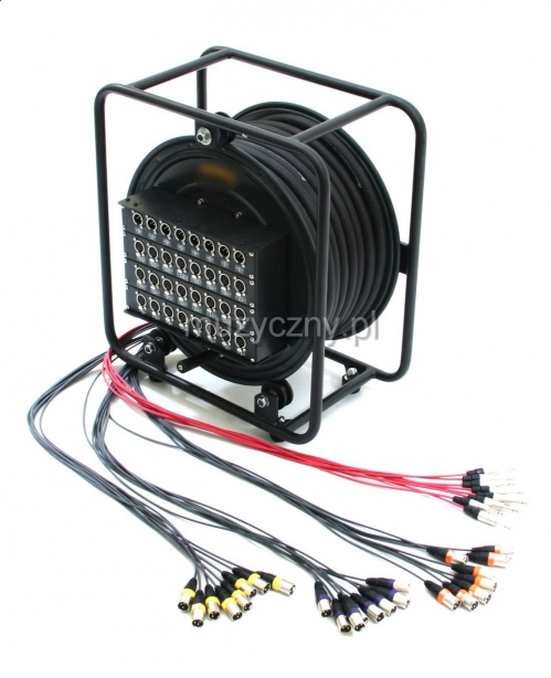 Pinanson 24/8 30m multicore cable with drum