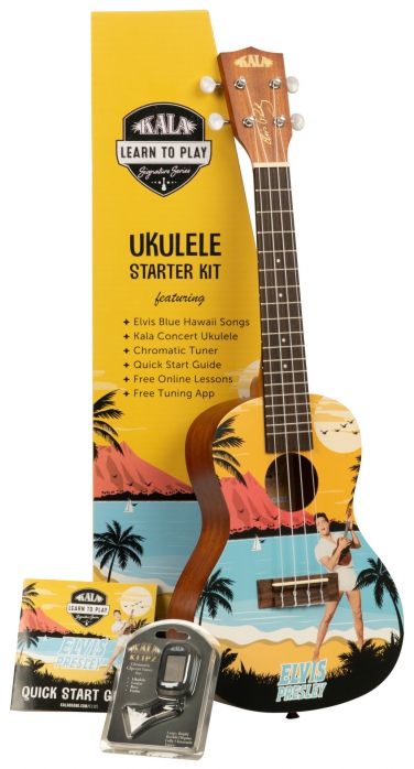 Kala Learn To Play Elvis Blue Hawaii concert ukulele