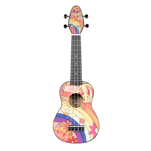 Ortega K2-68-L Keiki Peace 68 soprano ukulele, lefthand