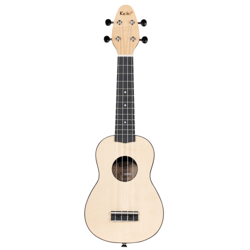 Ortega K2-MAP-L Keiki Maple soprano ukulele set, left-handed