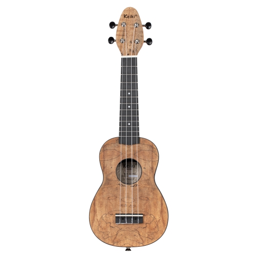 Ortega K3-SPM-L Keiki Spalted Maple soprano ukulele, lefthand