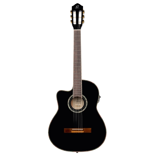 Ortega RCE145-BK-L electroclassical guitar with gigbag, lefthand