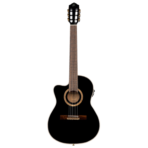 Ortega RCE138-T4BK-L electroclassical guitar with gigbag, lefthand