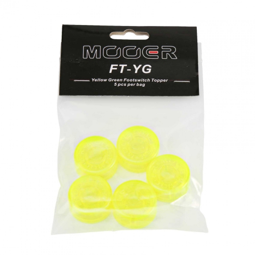 Mooer Candy Yellow Green Footswitch Topper Cap Set for Foot Switches