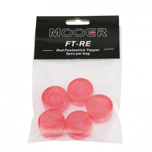 Mooer Candy Red Footswitch Topper Cap Set for Foot Switches