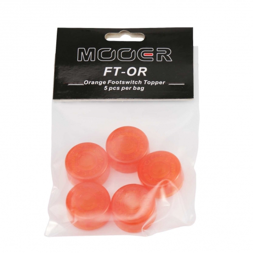 Mooer Candy Orange Footswitch Topper Cap Set for Foot Switches