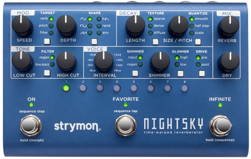Strymon NightSky reverb guitar effect