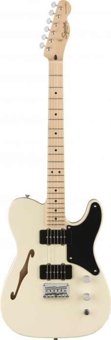 Fender Paranormal Cabronita Telecaster Thinline Maple Fingerboard Olympic White electric guitar
