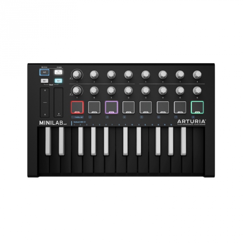 Arturia MiniLab MKII Inverted MIDI Controller Black 