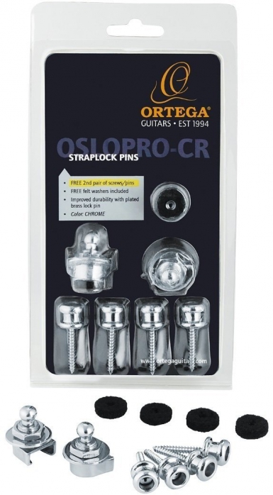 Ortega OSLOPRO-CR straplock, chrome