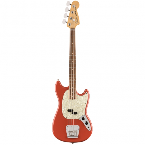 Fender Vintera 60s Mustang Bass Pau Ferro Fingerboard Fiesta Red bass guitar