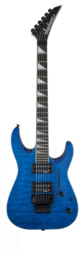 Jackson JS32Q DKA Arch Top Amaranth Fingerboard Transparent Blue electric guitar