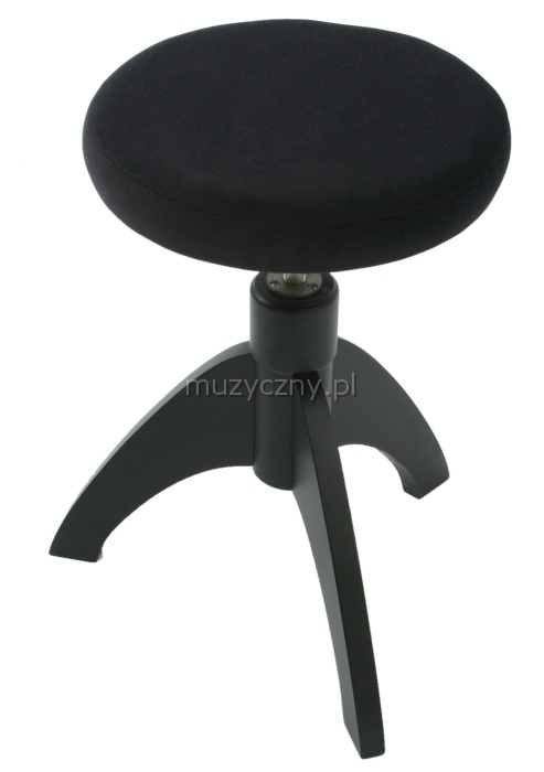 Akmuz adjustable piano stool, round (black)