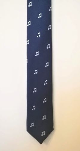 Zebra Music KR05 tie, musical motif