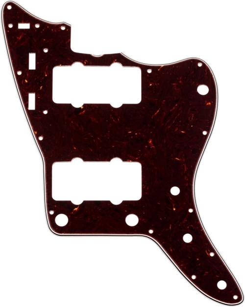 Fender Pure Vintage Pickguard, ′65 Jazzmaster 13-Hole Mount, Brown Shell, 3-Ply