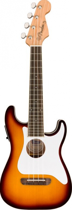 Fender Fullerton Stratocaster electric acoustic concert ukulele, 