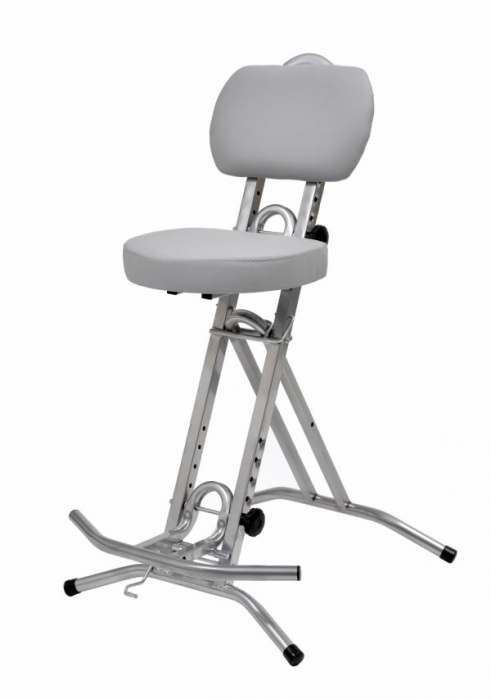 Libedor TGS stool for guitarist, silver