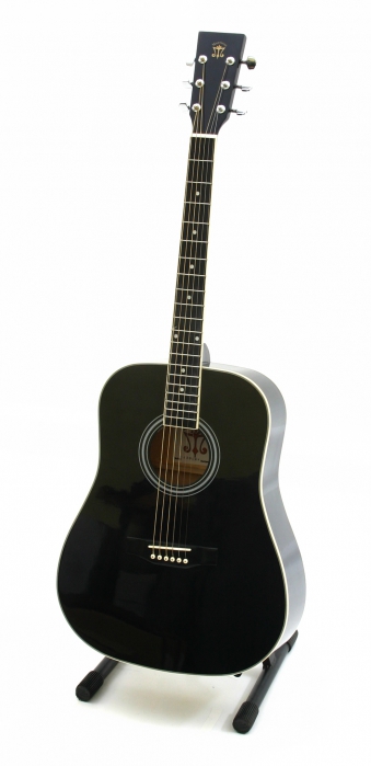Morrison F4100 Black acoustic guitar