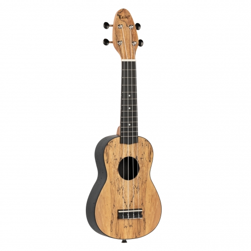 Ortega K3-SPM Keiki Spalted Maple soprano ukulele set