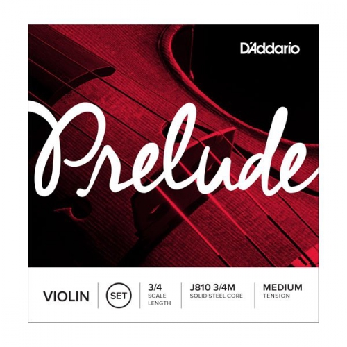 D′Addario Prelude J-810 violin strings 3/4 medium set