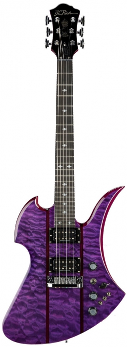 BC Rich Mockingbird Legacy STQ Hardtail Trans Purple electric guitar