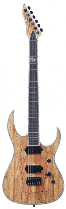 BC Rich Shredzilla Extreme Exotic Hipshot Bridge Spalted Maple Top Natural Transparent electric guitar