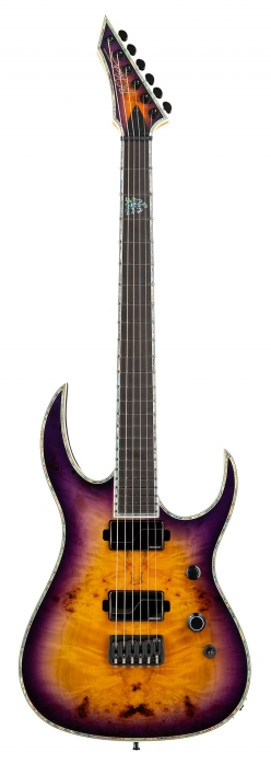 BC Rich Shredzilla Extreme Exotic Hipshot Bridge Burl Top Purple Haze electric guitar
