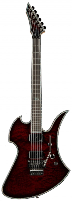 BC Rich Mockingbird Extreme Exotic Floyd Rose Quilted Maple Top Black Cherry 
