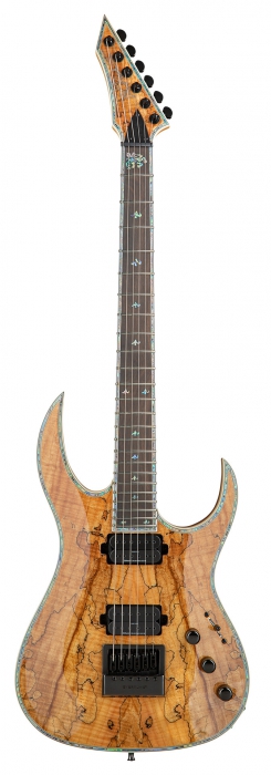 BC Rich Shredzilla Prophecy Archtop Evertune Spalted Maple Top Natural Transparent electric guitar