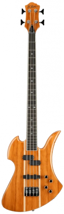 BC Rich Heritage Classic Mockingbird Bass Koa Top Natural Transparent bass guitar