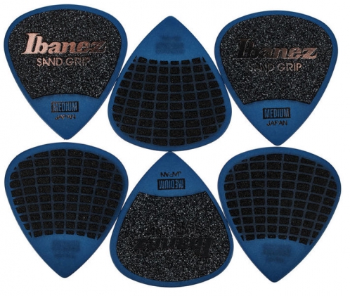 Ibanez PPA16MSG-DB flat pick 6 pack sand grip model