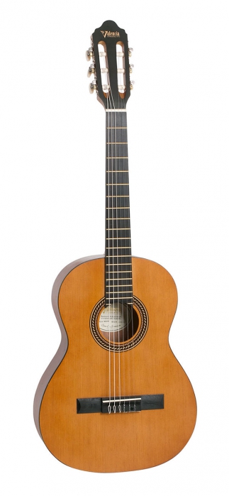 Valencia VC204 Hybrid Slim Neck Antique Natural classical guitar