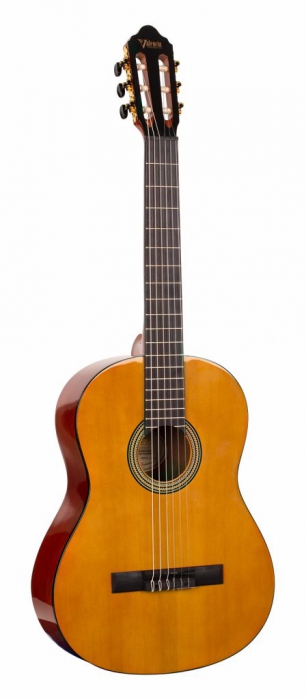 Valencia VC264 High Gloss Finish Antique Natural classical guitar