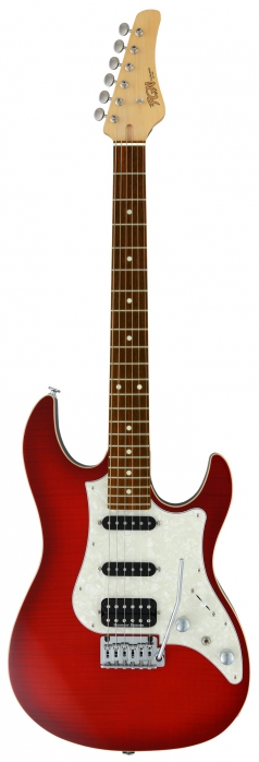 FGN J-Standard Odyssey FM Transparent Red Burst electric guitar