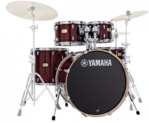 Yamaha Stage Custom Birch Power Fusion Cranberry Red drum set