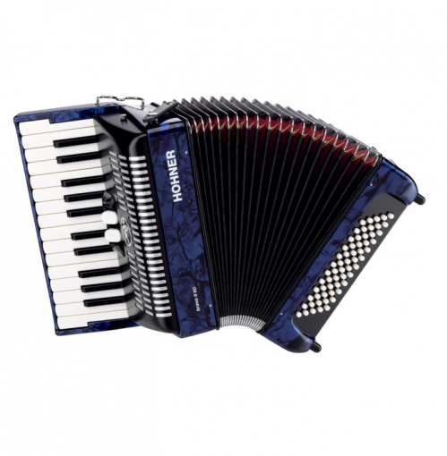 Hohner Bravo II 60 accordion (blue)