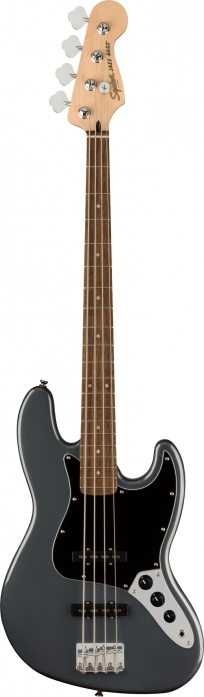 Fender Squier Affinity Series Jazz Bass LRL Charcoal Frost Metallic bass guitar