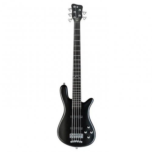 RockBass Artist Line Robert Trujillo, 5-String Solid Black Satin bass guitar