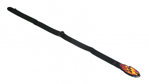 Fender lmpact Flames Black guitar strap