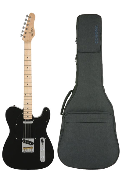 Corona Classic TE M Black electric guitar