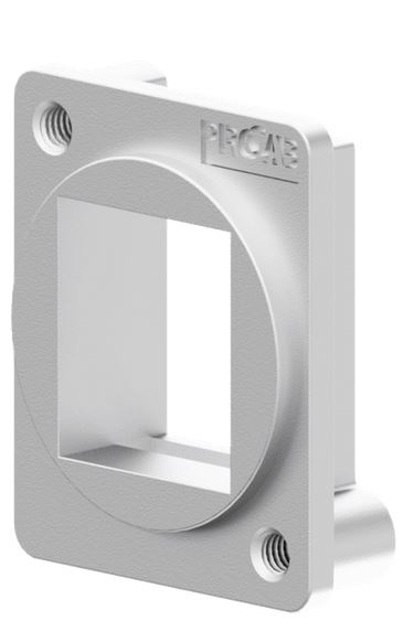 Procab VDK10/B adapter d-shape - keystone silver