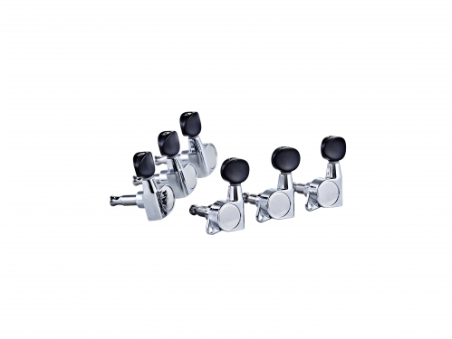  Ortega OTMEG33-CR E-Guitar tuning machines, 3+3 - Chrome 