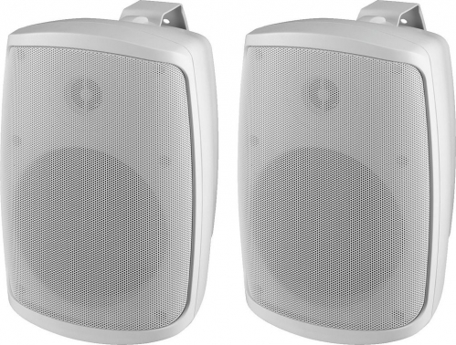 Monacor WALL-06T/WS - Pair of 2-way PA speaker systems, white