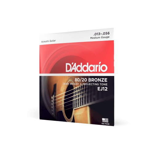 D′Addario EJ-12 acoustic guitar strings 13-56