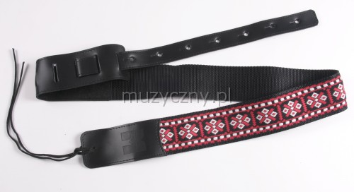 Akmuz PKS-7 guitar strap (red)